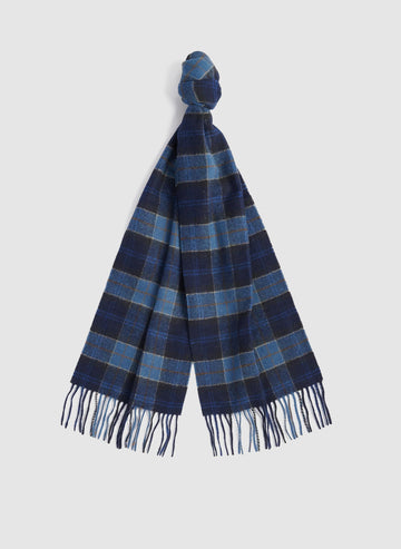 Tartan Lambswool Schal - Midnight