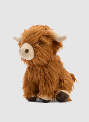 Dog Toy Highland Cow - Brown