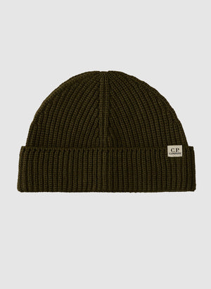Re-Wool Short Beanie - Ivy Green