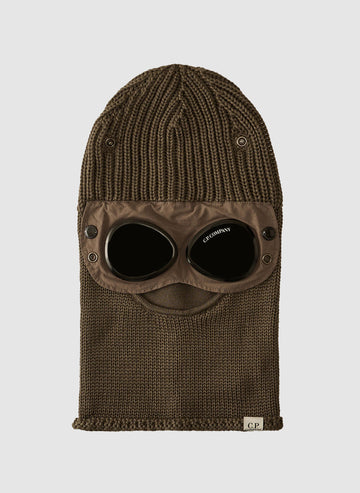 Merino Wool Goggle Balaclava - Walnut