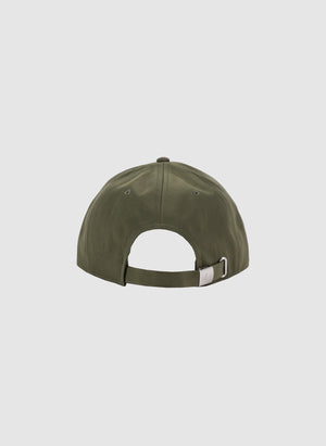 Metal Label Cap - Dark Olive