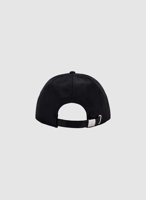 Metal Label Cap - Black/Metal Silver