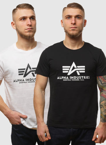 Basic Big Logo T-Shirt 2 Pack - Black/White