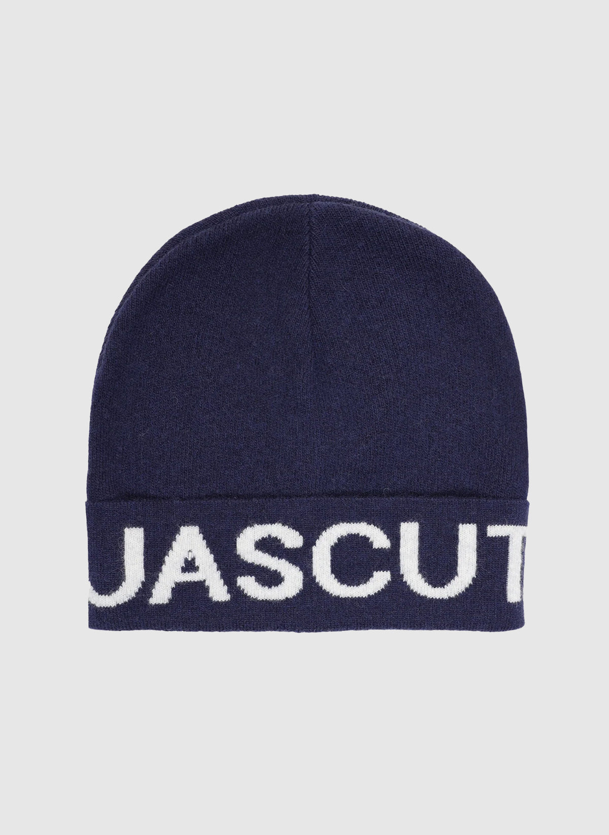 Wool Logo Beanie - Navy