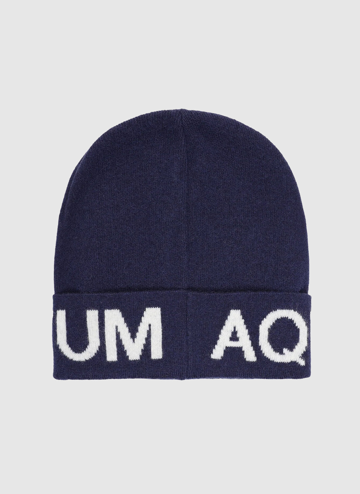 Wool Logo Beanie - Navy