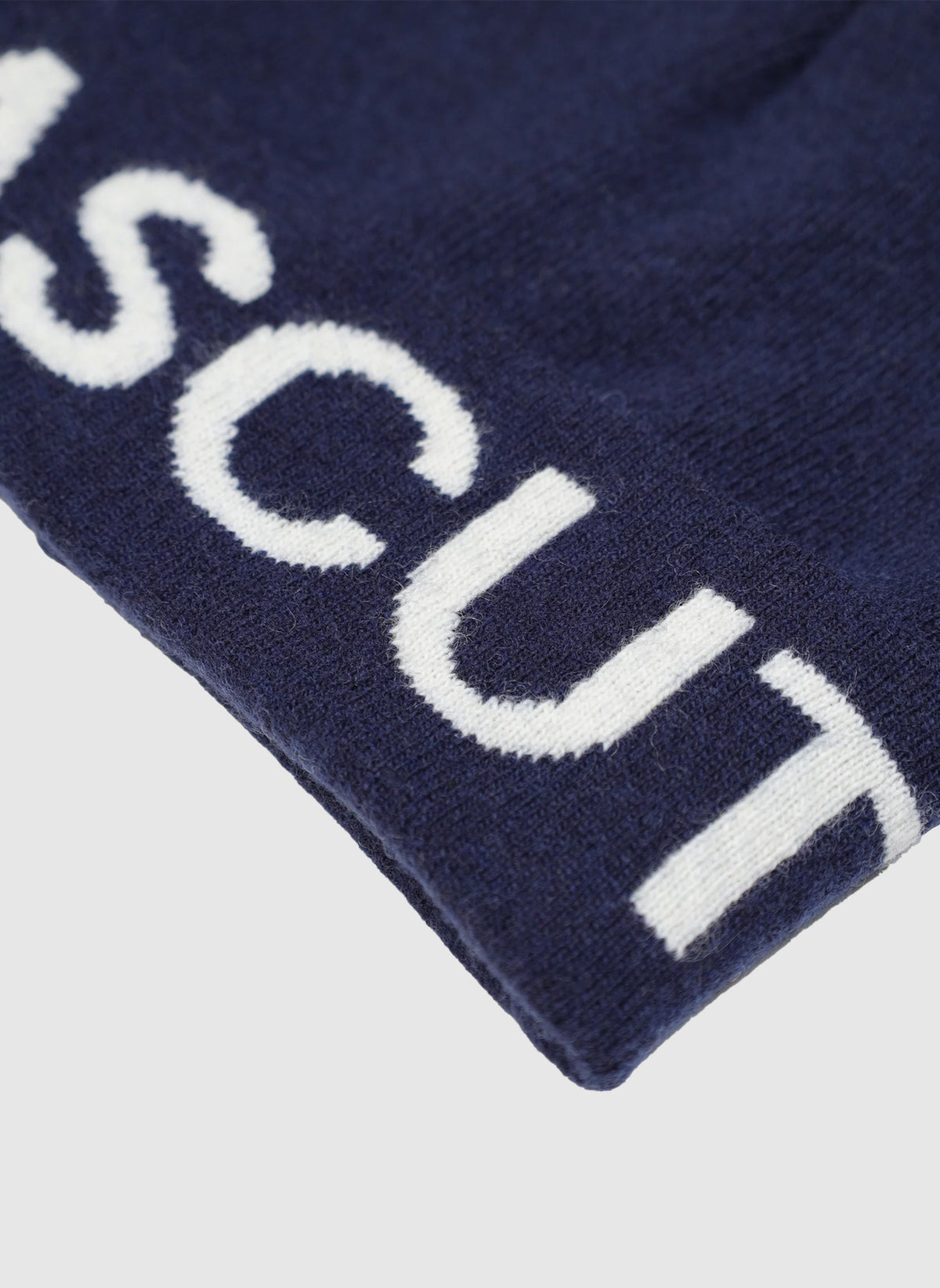 Wool Logo Beanie - Navy