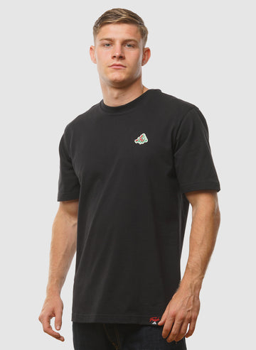 Mini Pizza Graphic T-Shirt - Black