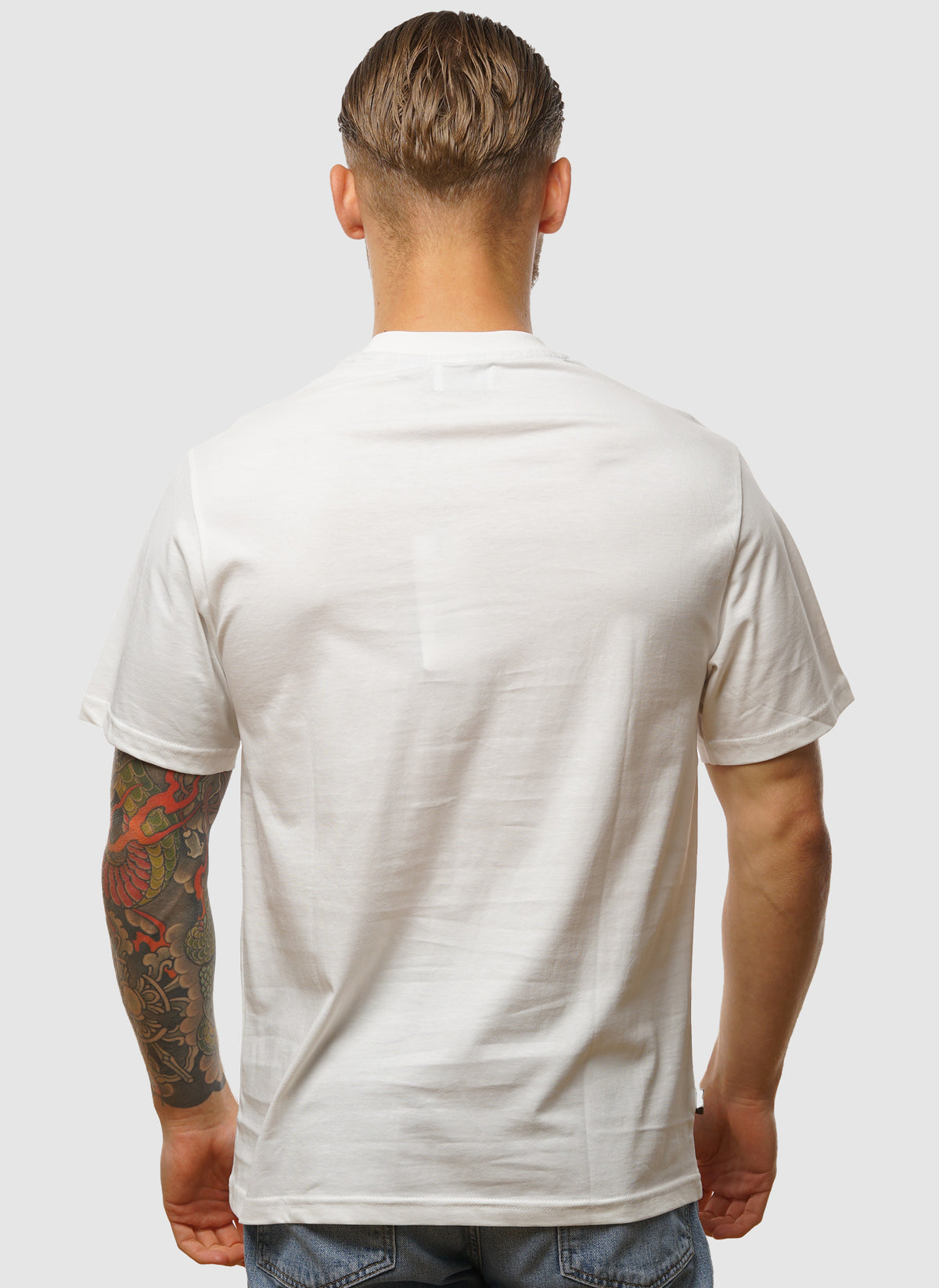 Rubber Patch Logo T-Shirt - Old White