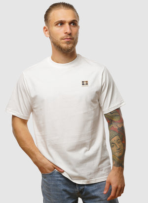 Rubber Patch Logo T-Shirt - Old White