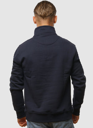 Centered Logo 1/4 Zip Fleece - Navy