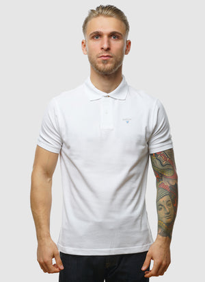 Tartan Pique Poloshirt - White