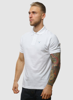 Tartan Pique Poloshirt - White