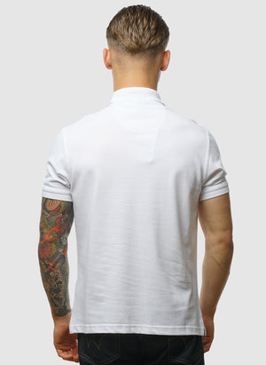 Tartan Pique Poloshirt - White