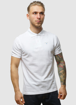 Tartan Pique Poloshirt - White