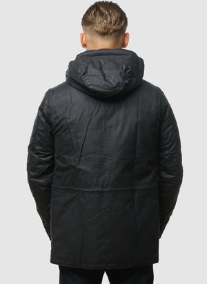 Winter Sapper Wax Jacket - Navy
