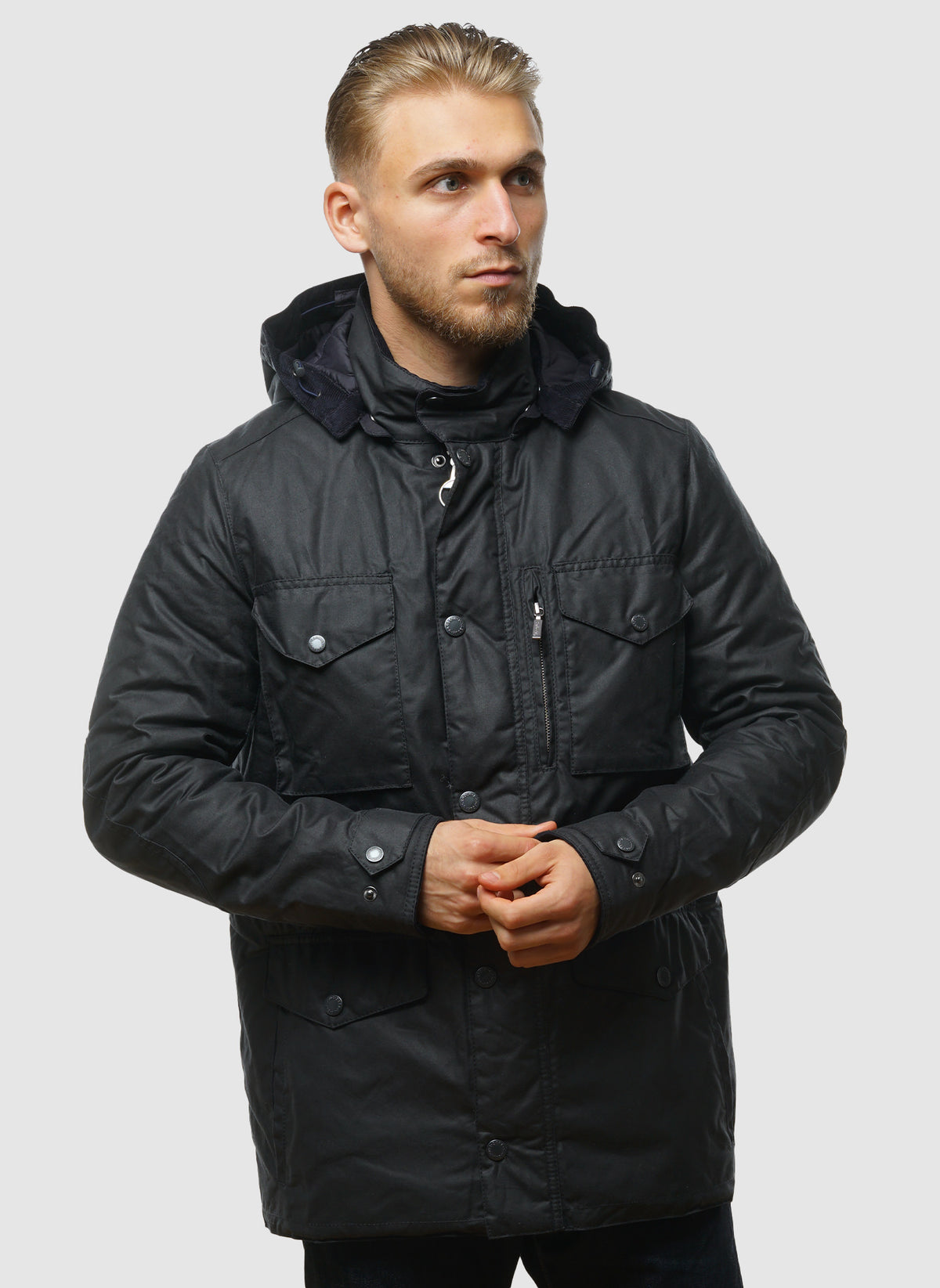 Winter Sapper Wax Jacket - Navy