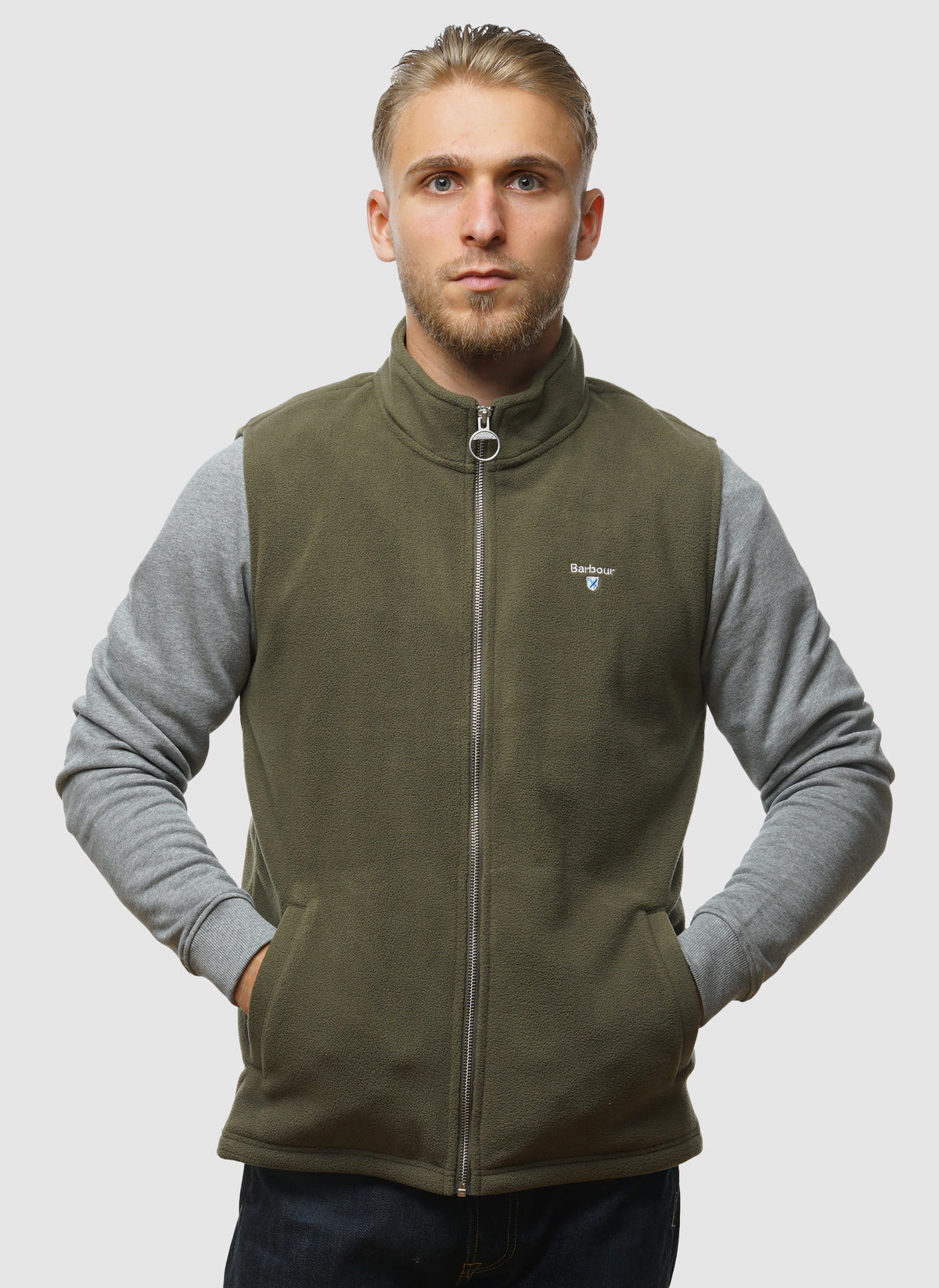 Essentials Fleece Gilet - Mid Olive