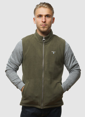 Essentials Fleece Gilet - Mid Olive