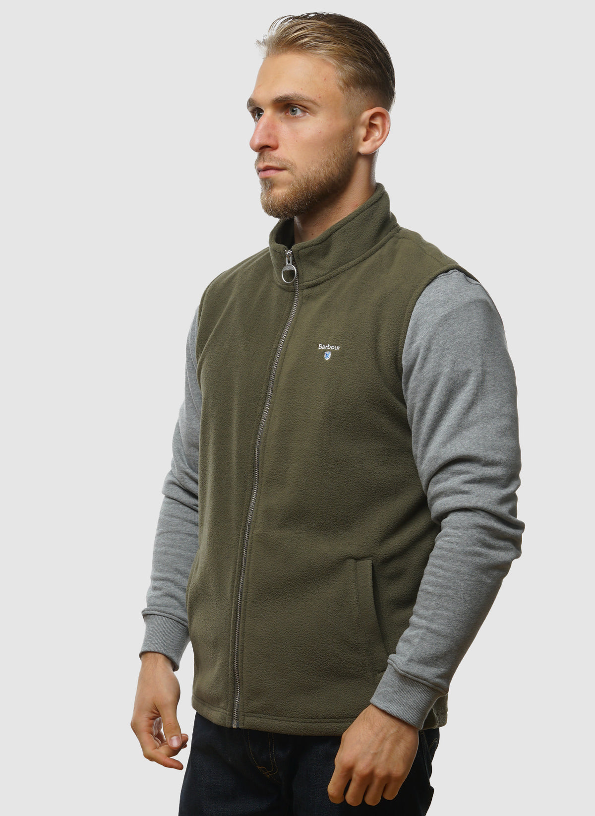 Essentials Fleece Gilet - Mid Olive