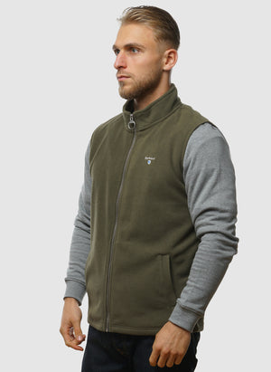Essentials Fleece Gilet - Mid Olive