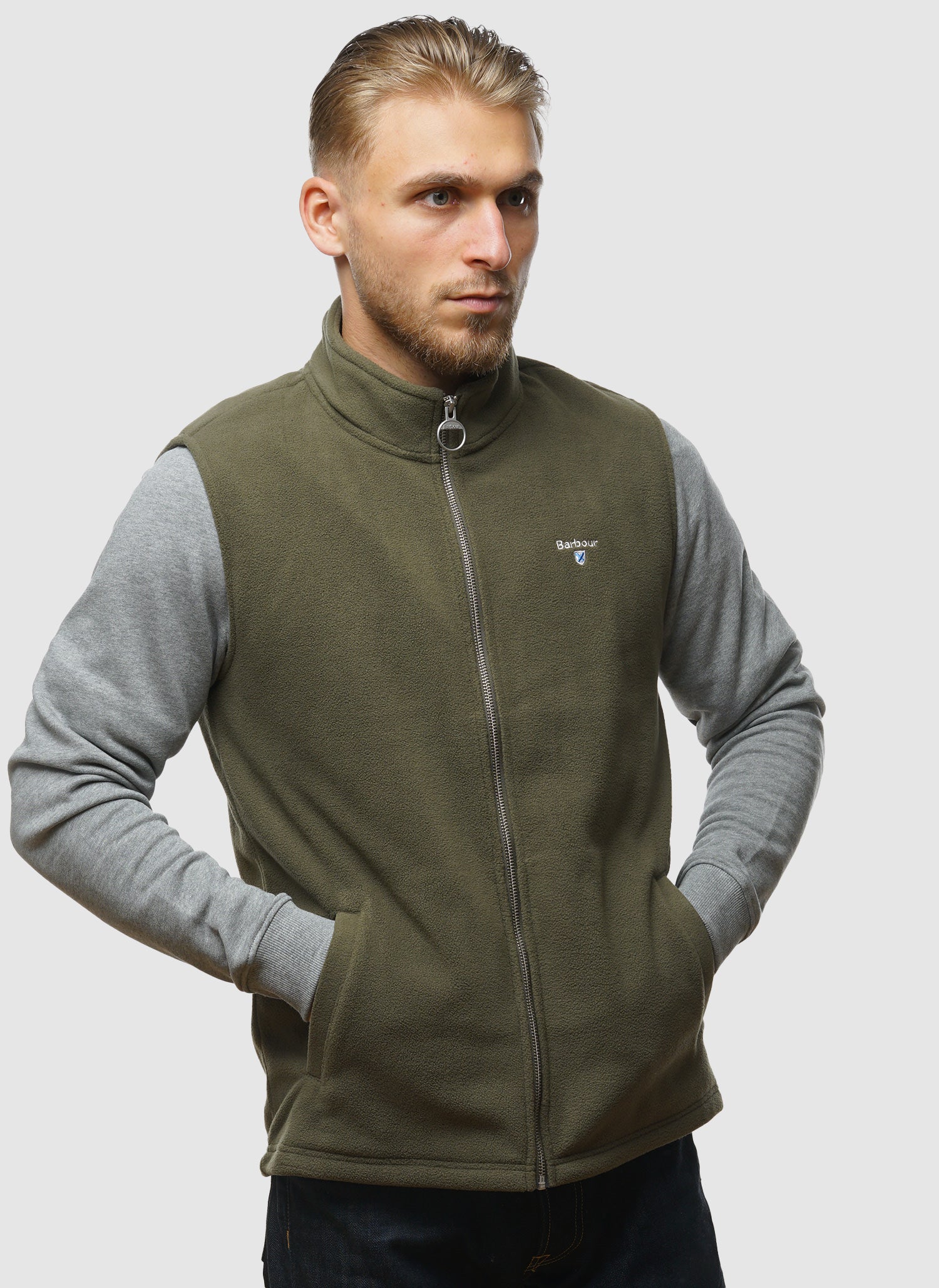 Essentials Fleece Gilet - Mid Olive