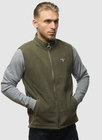 Essentials Fleece Gilet - Mid Olive