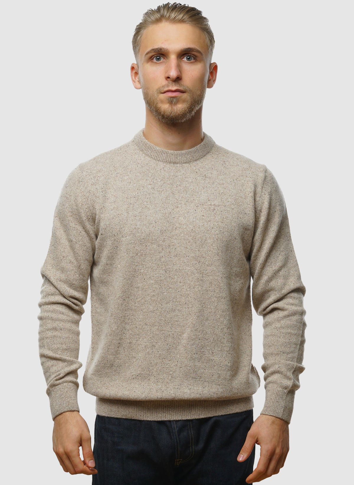 Tisbury Crew Neck Pullover - Stone