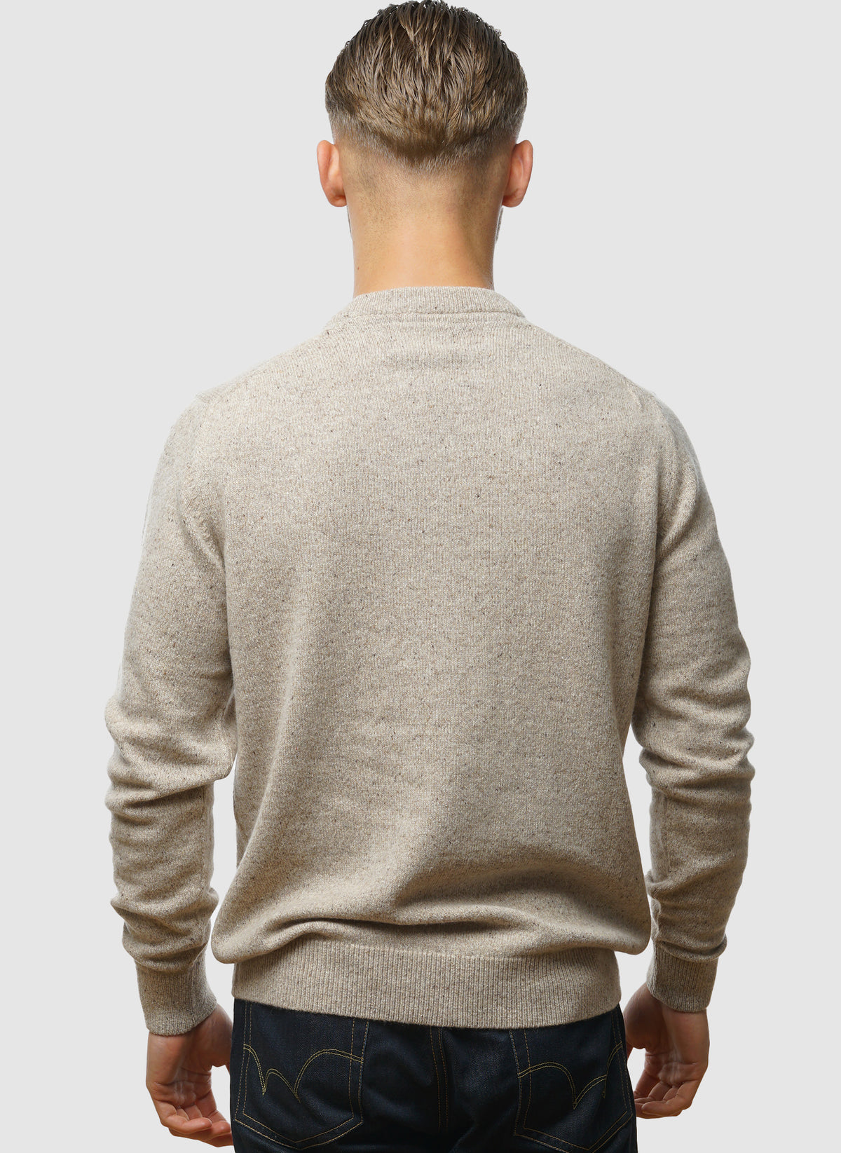 Tisbury Crew Neck Pullover - Stone