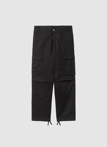 Regular Cargo Pant - Black Garment Dyed