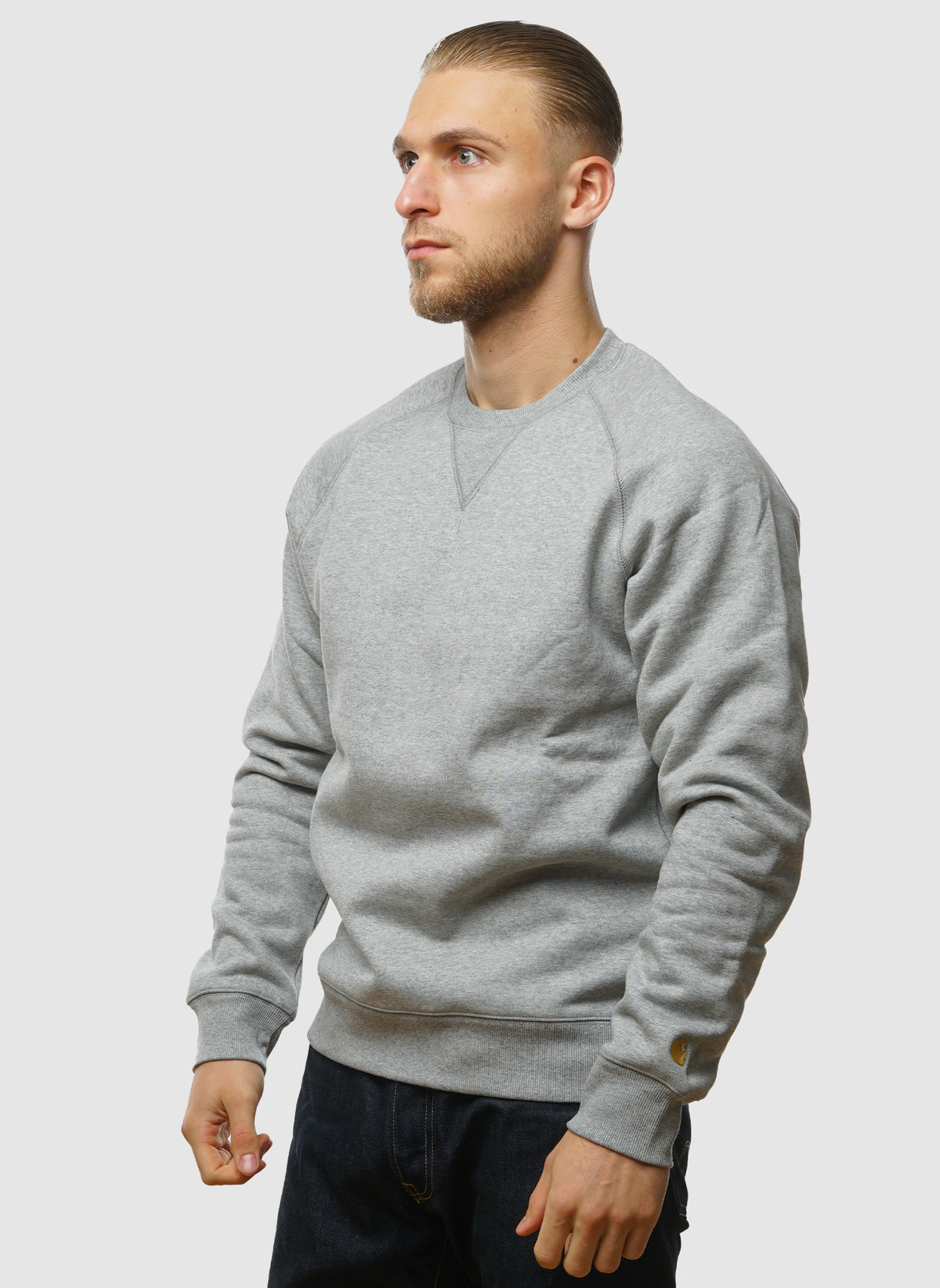 Chase Sweatshirt - Grey Heather/Gold