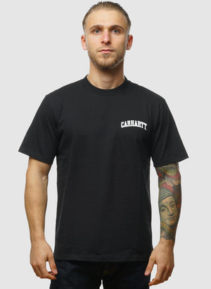 University Script T-Shirt - Black/White