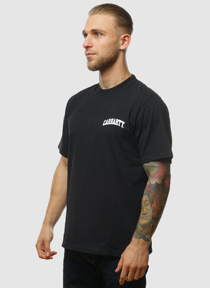 University Script T-Shirt - Black/White