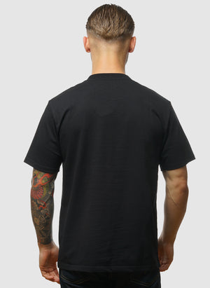 University Script T-Shirt - Black/White