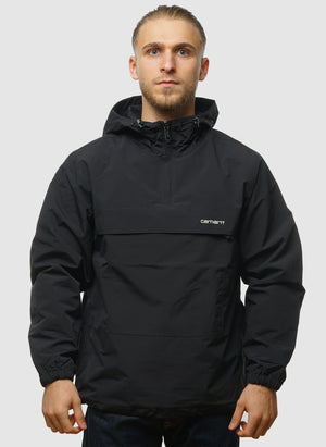 Windbreaker Pullover - Black/White
