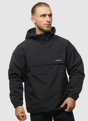 Windbreaker Pullover - Black/White