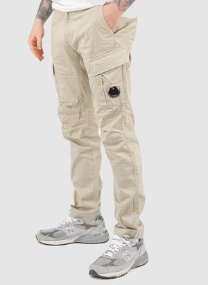 Stretch Sateen Lens Cargo Pants - Vintage Khaki
