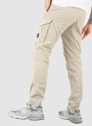 Stretch Sateen Lens Cargo Pants - Vintage Khaki