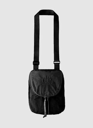 Plain Paper Touch Shoulder Bag - Black