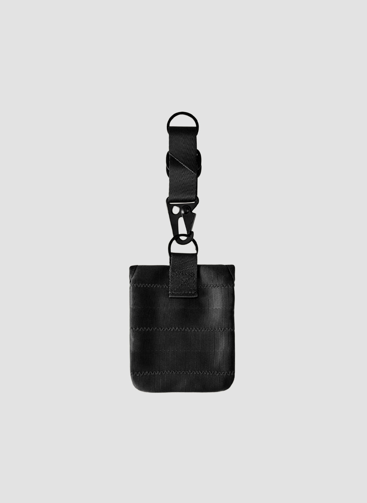 Herringbone Mini Pouch - Black
