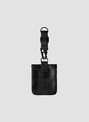 Herringbone Mini Pouch - Black