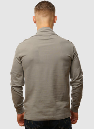 Stretch Piquet Half-Zip - Fallen Rock