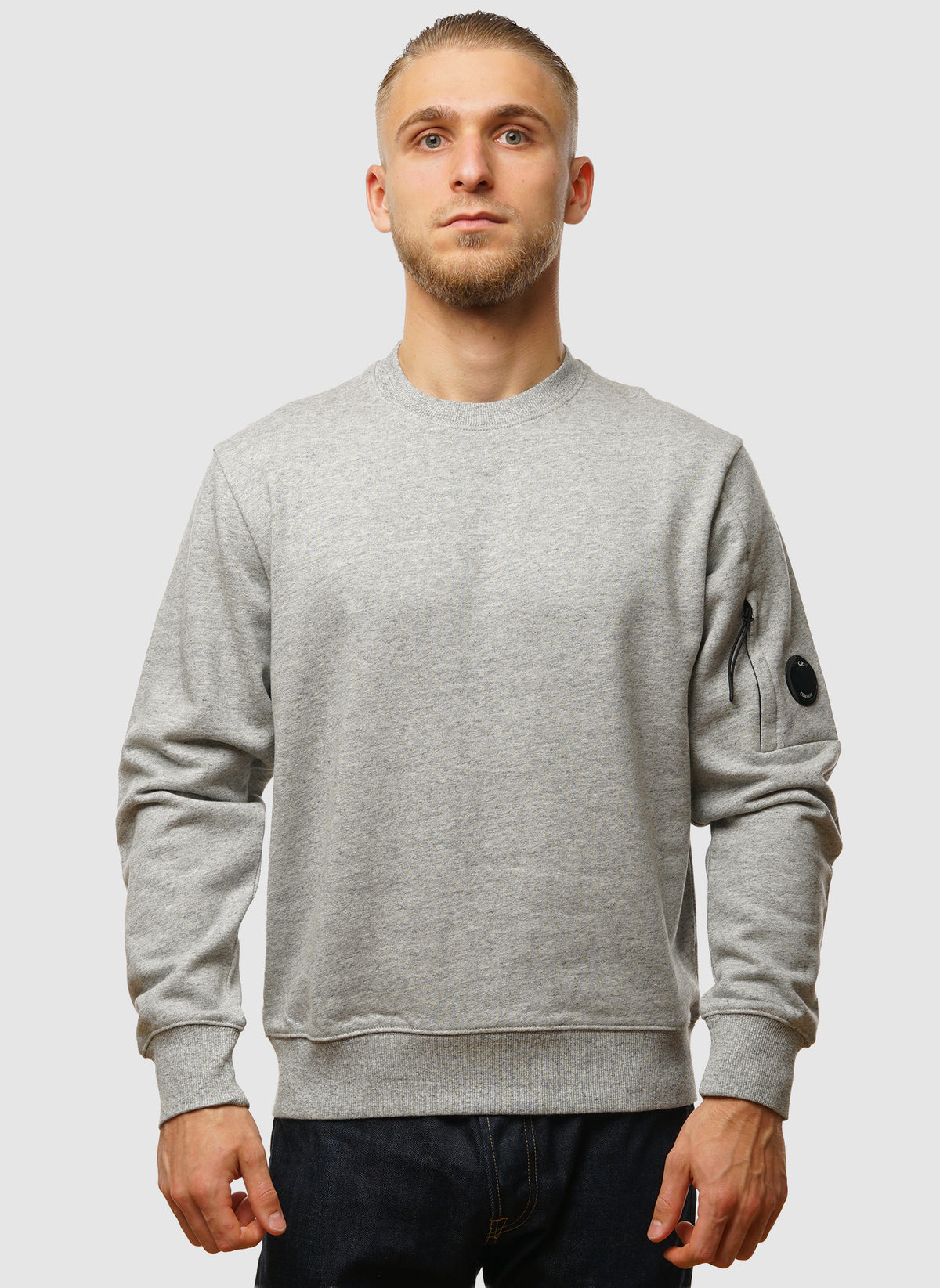 Lens Crew Neck Sweatshirt - Greystone Melange