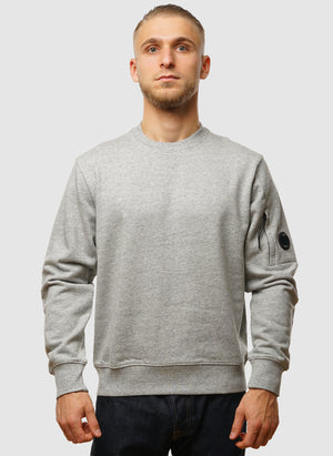 Lens Crew Neck Sweatshirt - Greystone Melange