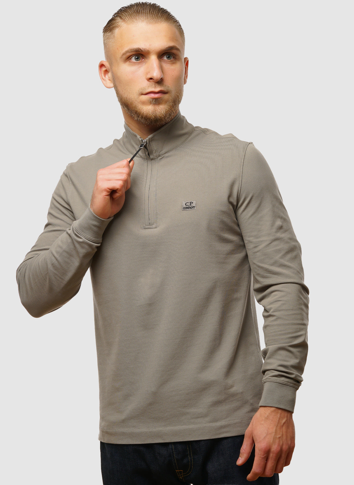 Stretch Piquet Half-Zip - Fallen Rock