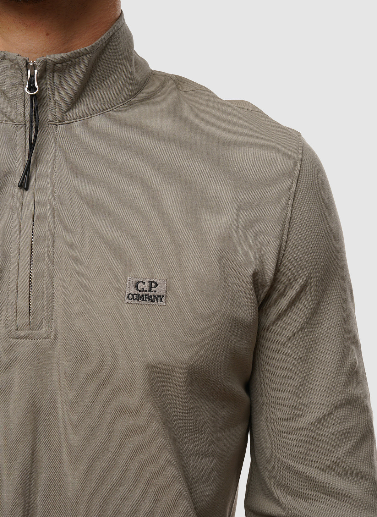 Stretch Piquet Half-Zip - Fallen Rock