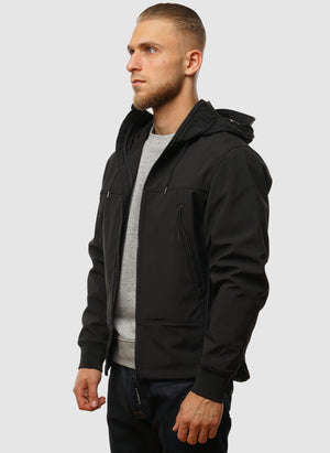 C.P. Shell-R Hooded Goggle Jacket - Black