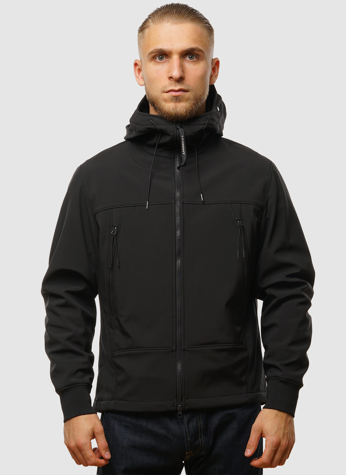 C.P. Shell-R Hooded Goggle Jacket - Black