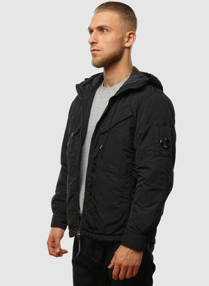 Chrome-R Padded Lens Overshirt - Black