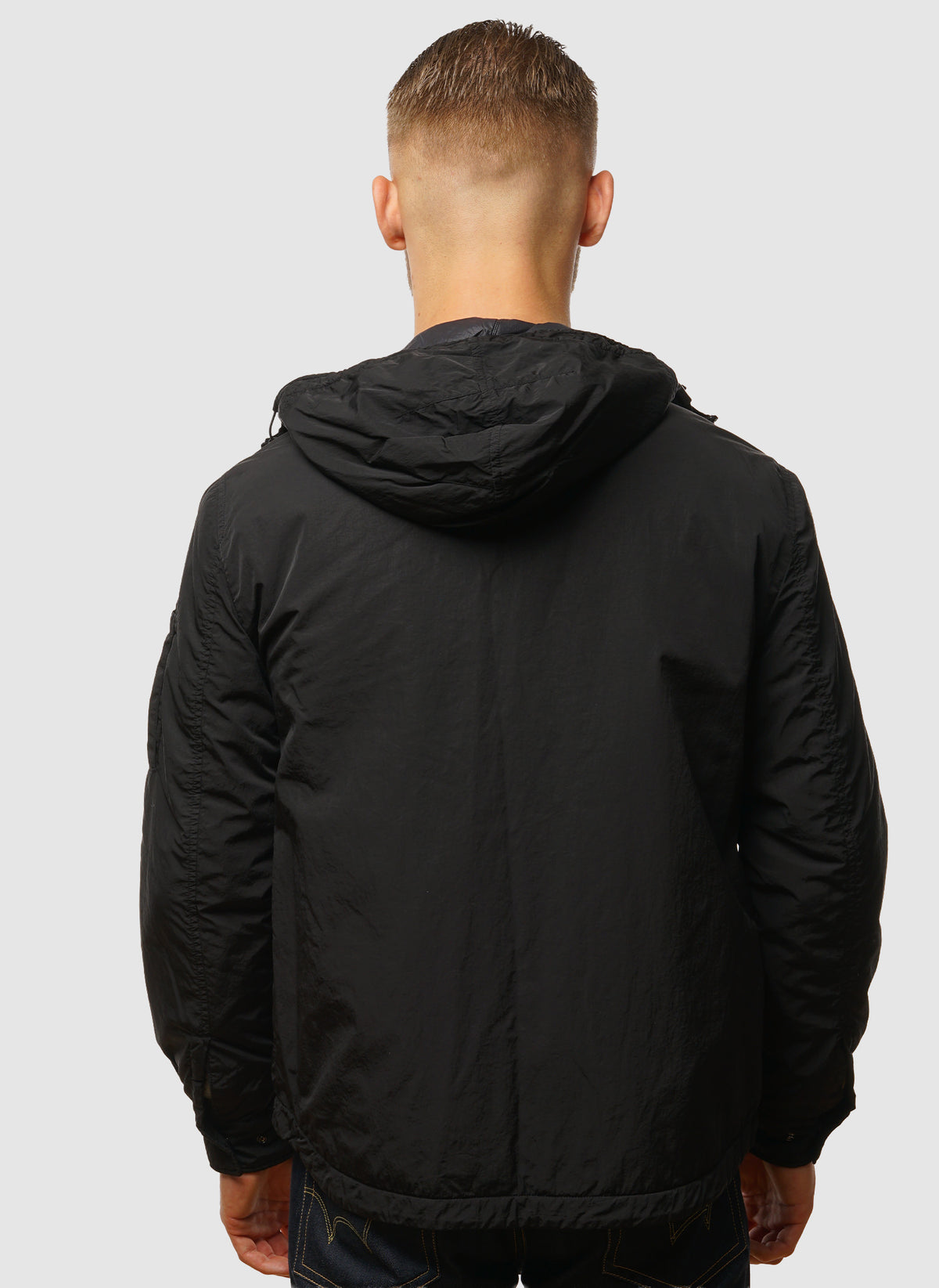 Chrome-R Padded Lens Overshirt - Black