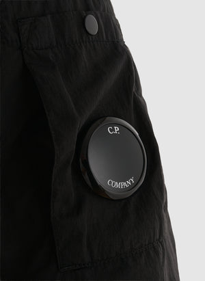 Chrome-R Padded Lens Overshirt - Black